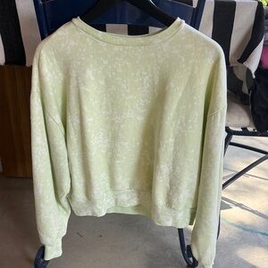 Light Green Tie-Dye Crewneck Sweater